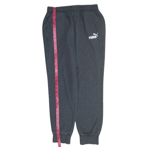 Puma Men's Black Regular Fit Sweatpants M Casual Fleece Trousers