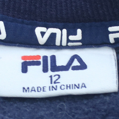 Fila Boys Multicoloured Crew Neck Pullover Sweatshirt Size 12 Years