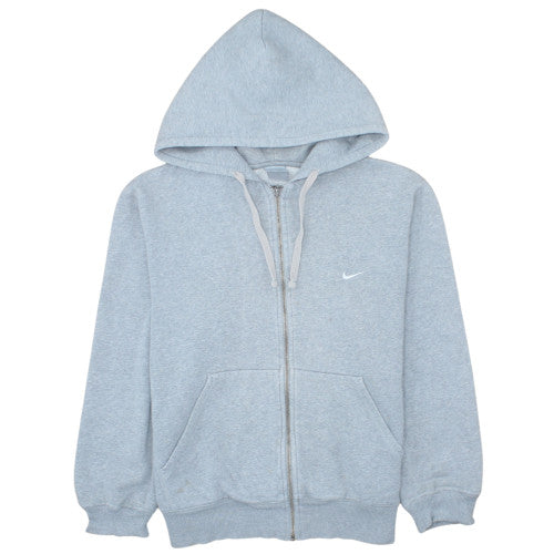Nike Men's Grey Full Zip Hoodie M Classic Fleece Casual Sweatshirt