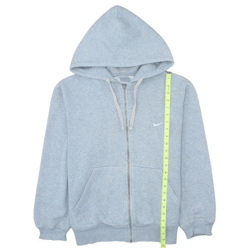 Nike Men's Grey Full Zip Hoodie M Classic Fleece Casual Sweatshirt