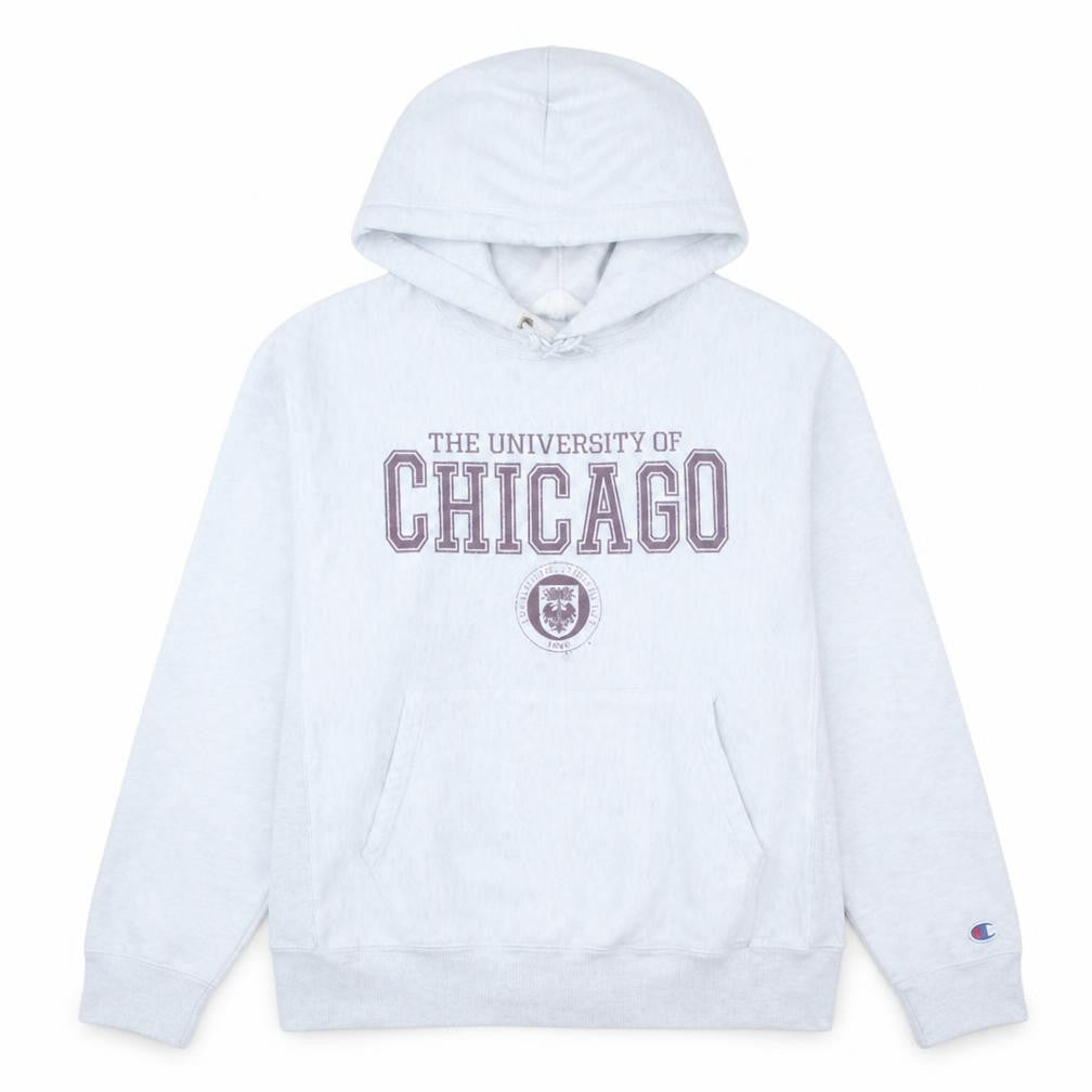 Champion Women's Grey University of Chicago Pullover Hoodie Medium