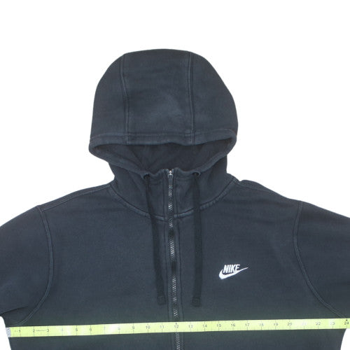 Nike Men's Black Full Zip Hoodie Size L Fleece Sweatshirt