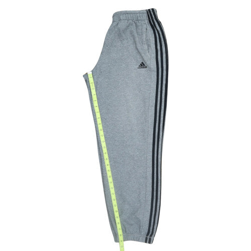 Adidas Mens Grey Climalite Sweatpants L Elastic Waist Casual