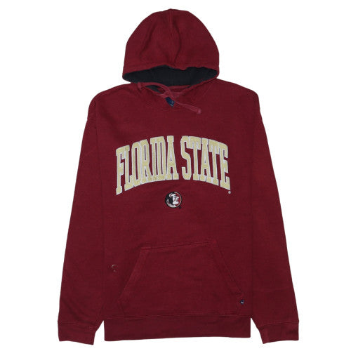 J America Mens Red Florida State Pullover Hoodie L Graphic Embroidered