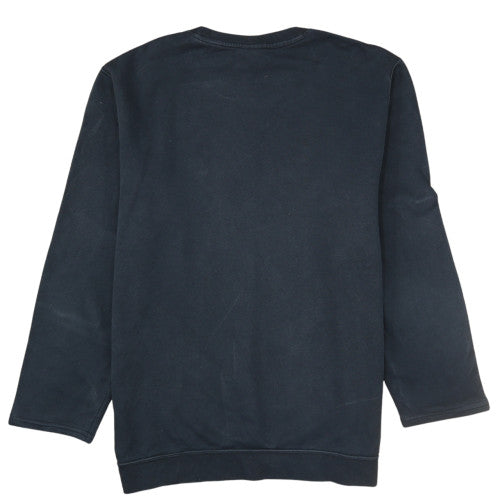 Nike Mens Black L Sweatshirt Crew Neck Cotton Blend Classic Style