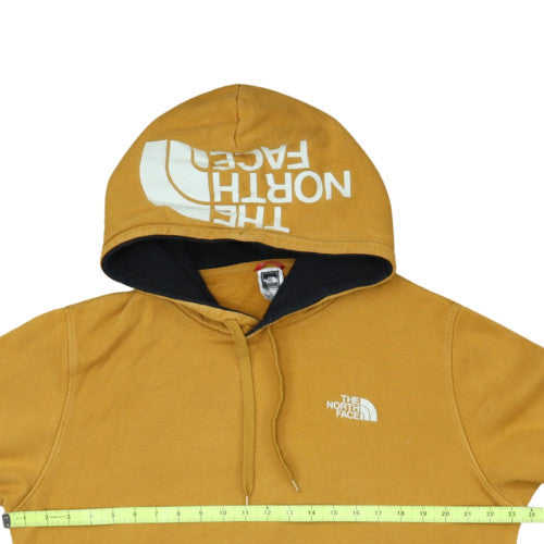 The North Face Men's Yellow Pullover Hoodie Size L Cotton Fleece