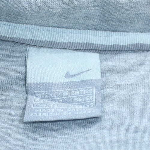Nike Men's Grey 1/4 Zip Sweatshirt Medium Regular Fit