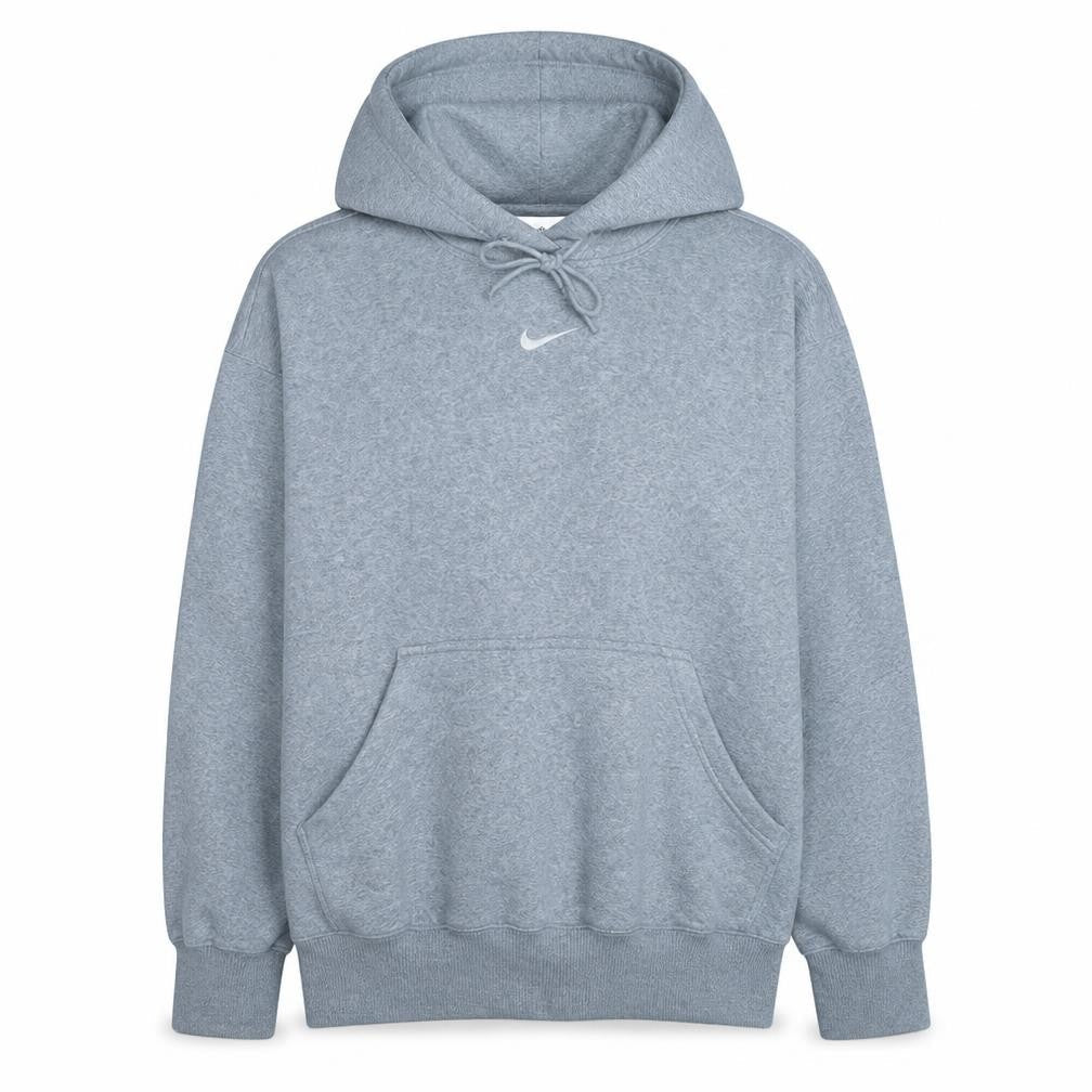 Nike Men's Grey Pullover Hoodie Size S Fleece Sweatshirt
