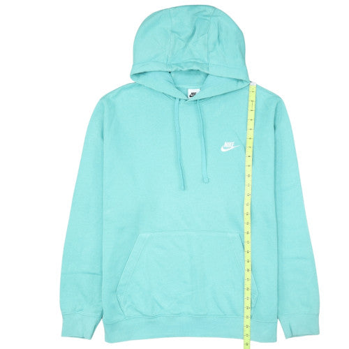 Nike Women’s Blue Pullover Hoodie L Relaxed Fit Cotton Blend