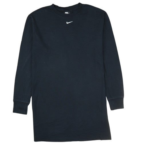 Nike Men's Black Long Sleeve Crew Neck Cotton T-Shirt Small
