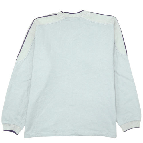 Quiksilver Men’s Grey V-Neck Pullover Sweatshirt L Vintage Surf Style