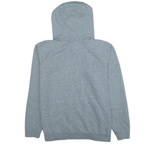Nike Men's Grey XL Pullover Hoodie with Logo and Kangaroo Pocket