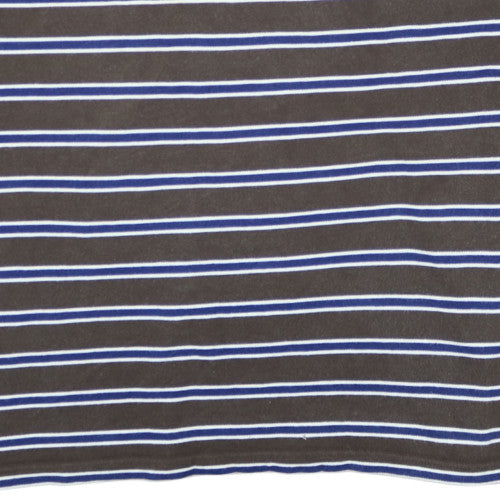 Chaps Men's Brown Striped Cotton Polo Shirt Size 4XLT