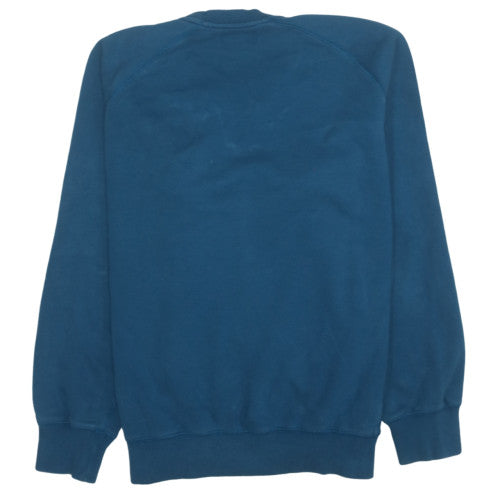 Fred Perry Men's Blue Cotton Crew Neck Sweatshirt Size L