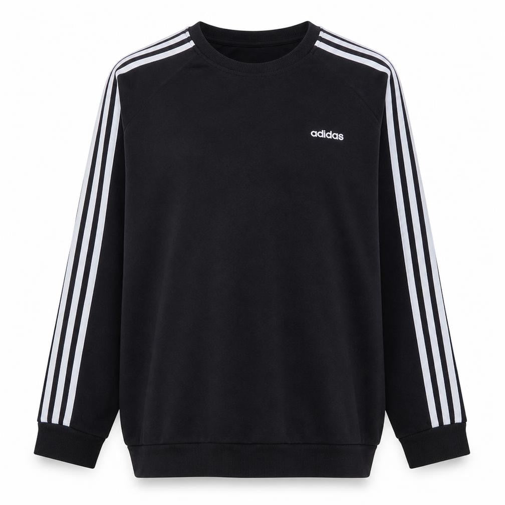 Adidas Womens Black XL Pullover Sweatshirt Crew Neck Cotton Blend