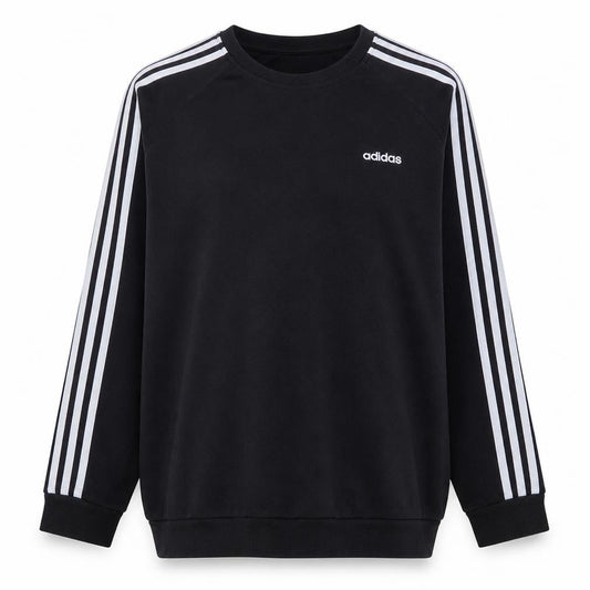 Adidas Womens Black XL Pullover Sweatshirt Crew Neck Cotton Blend