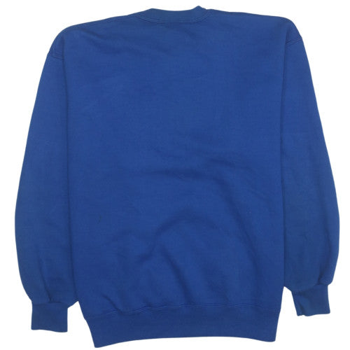 Russell Athletic Men's Blue Pullover Sweatshirt L Crew Neck Fleece Vintage