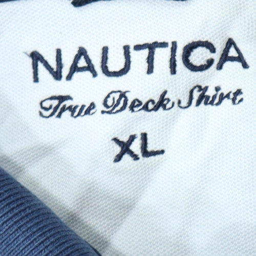 Nautica Men's Blue XL True Deck Cotton Polo Shirt