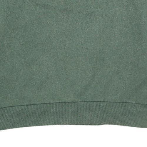 Wrangler Mens Green XL Crew Neck Cotton Sweatshirt Classic Logo