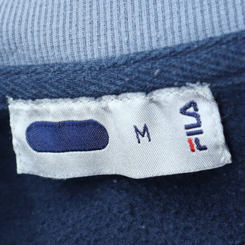 FILA Men's Blue 1/4 Zip Fleece Sweatshirt Size M