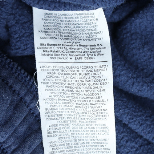 Nike Men Blue Fleece Sweatpants Regular Fit Size M