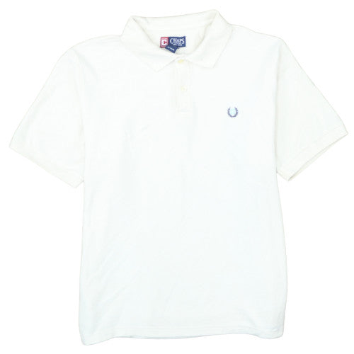 Chaps Men's White Cotton Polo Shirt XL Classic Fit