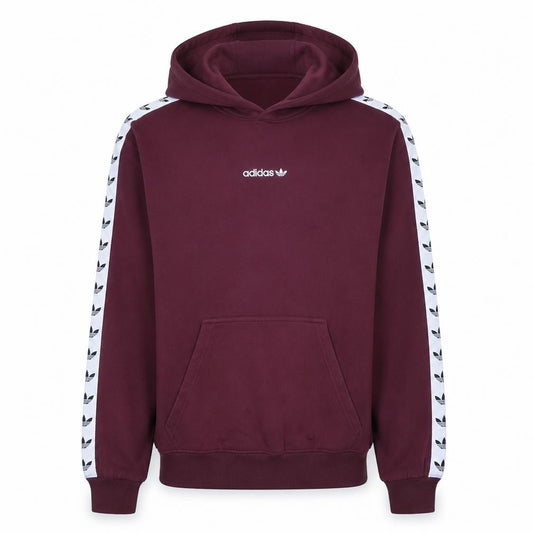 Adidas Men's Red Pullover Hoodie Small Fleece Logo Sportswear