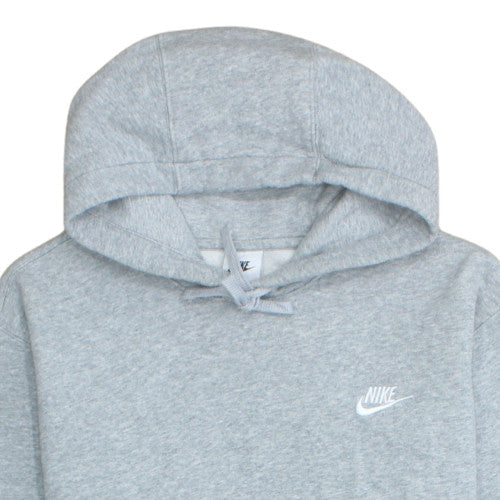 Nike Mens Grey Pullover Hoodie Fleece Regular Fit Size M