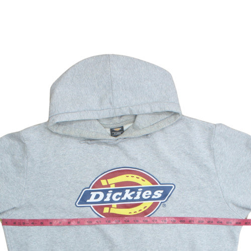Dickies Men's Grey XL Pullover Hoodie Logo Fleece Sweatshirt