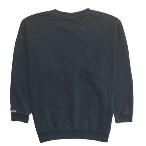 Adidas Womens Black Multicolour Logo Sweatshirt Size 8 Pullover