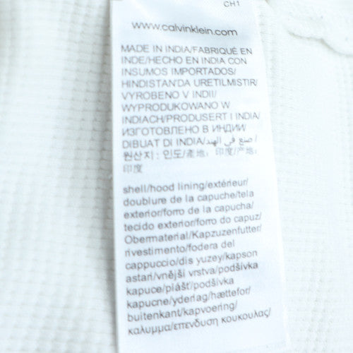 Calvin Klein Jeans Men's White Pullover Hoodie 2XL