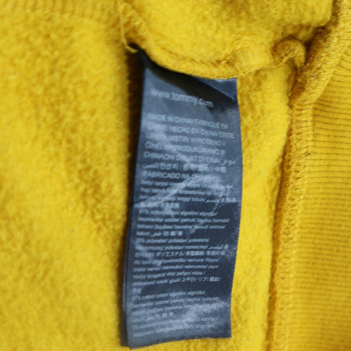 Tommy Jeans Womens Yellow Crew Neck Pullover Sweatshirt Size S