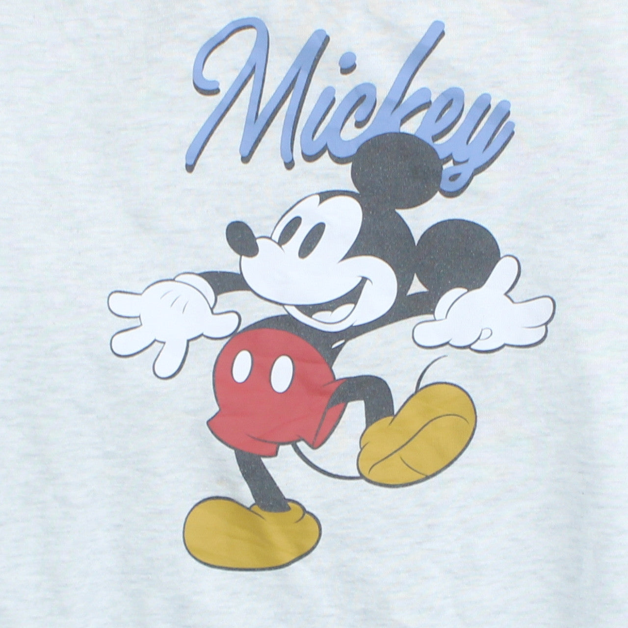 Disney Women Grey Mickey Mouse Graphic Sweatshirt Size 12