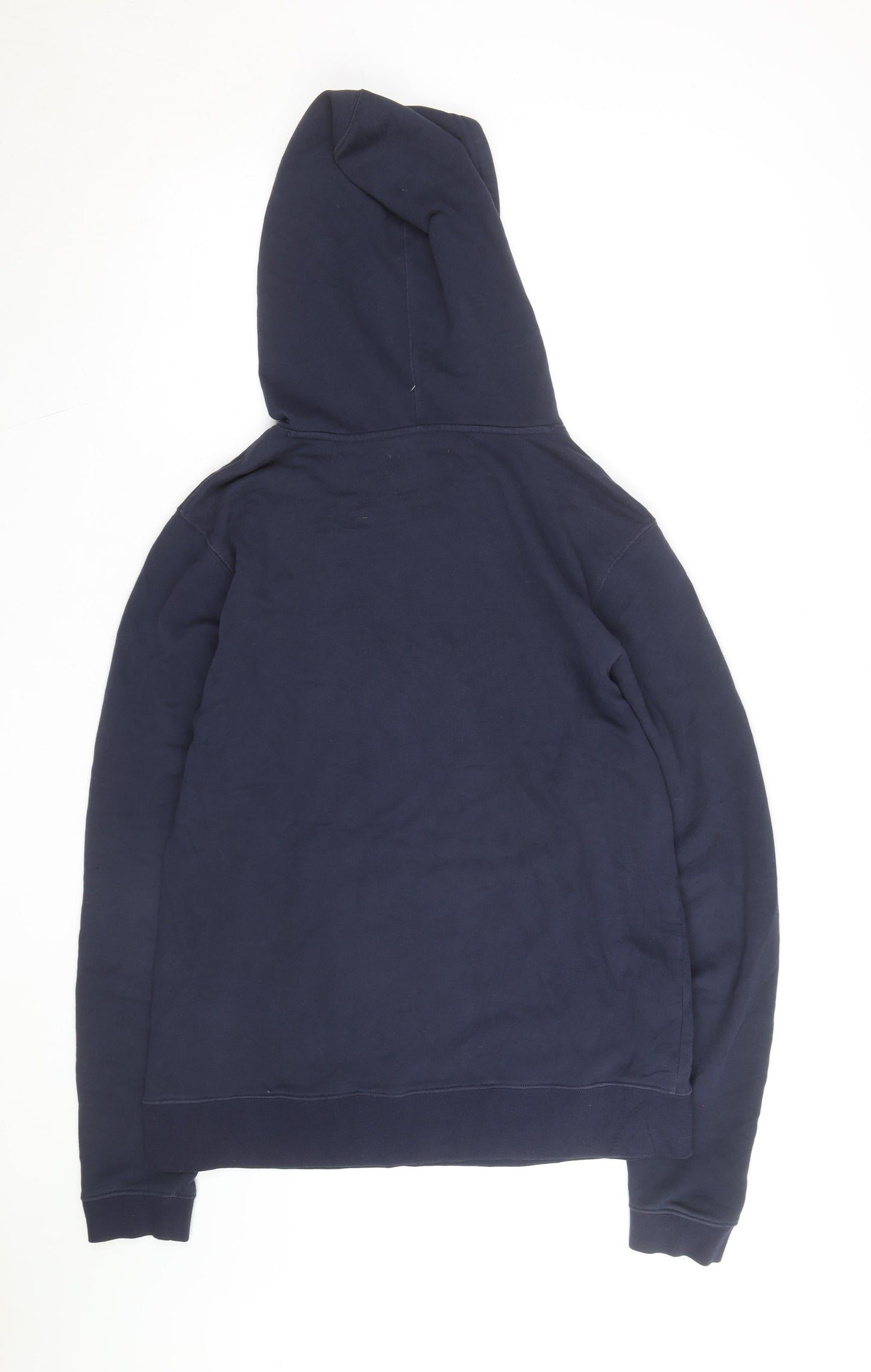Champion Men's Blue Pullover Hoodie M Logo Fleece Sweatshirt