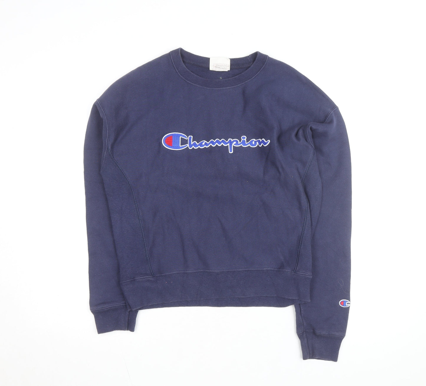Champion Men's Blue Medium Reverse Weave Crew Neck Sweatshirt