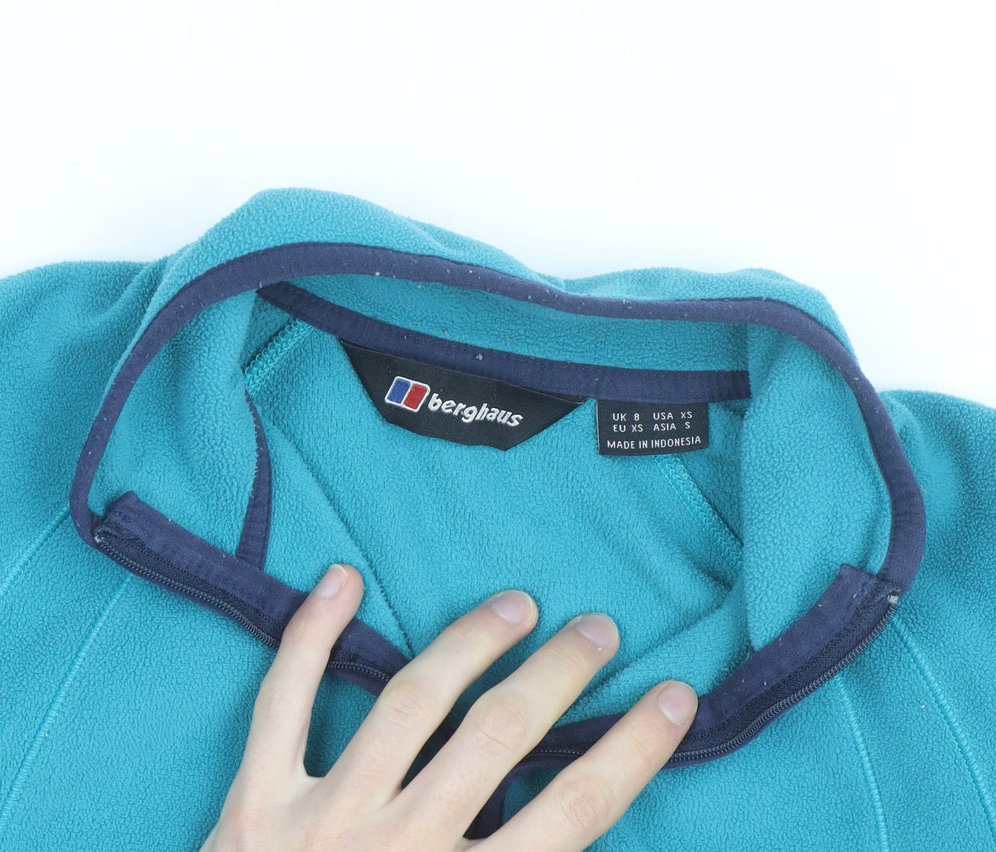 Berghaus Women's Blue Fleece Half Zip Activewear Jacket Size 8