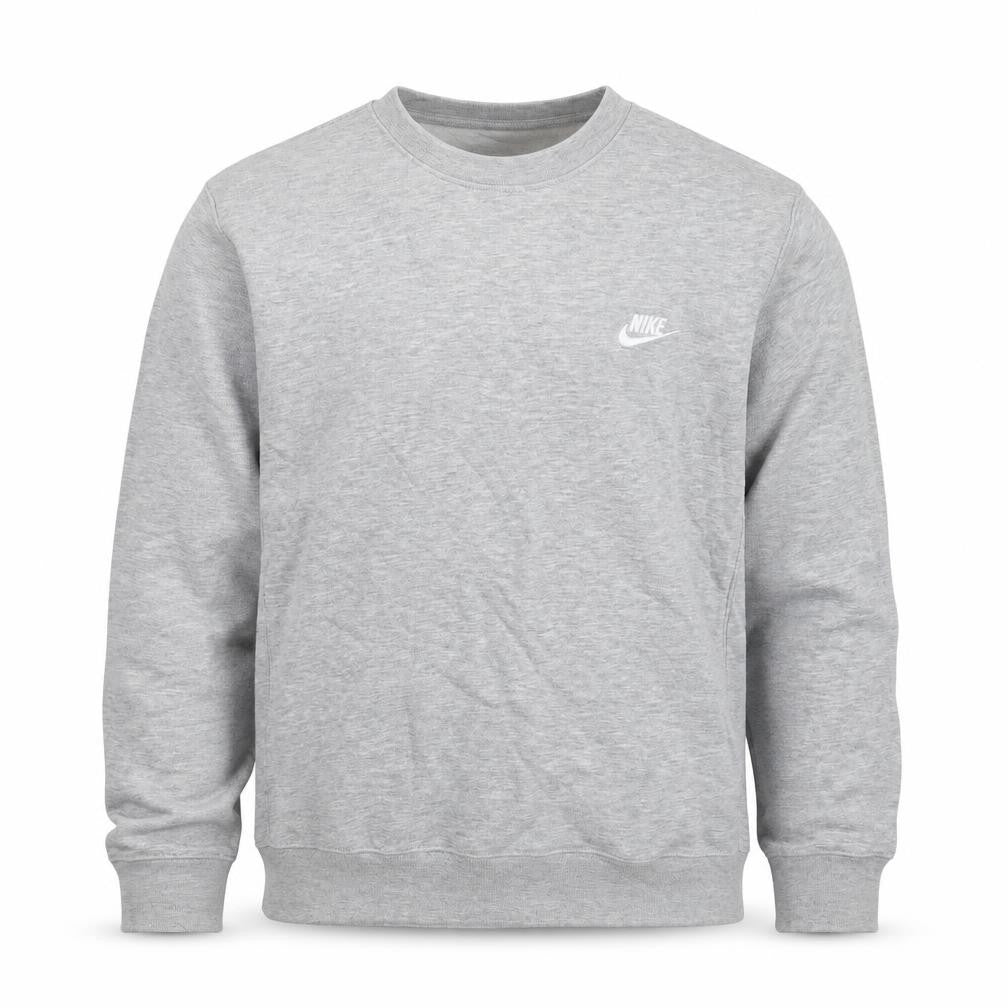Nike Men's Grey Regular Fit Crew Neck Sweatshirt M