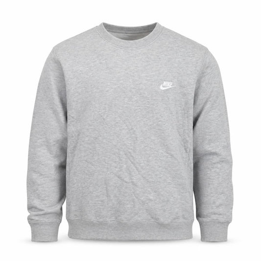 Nike Men's Grey Regular Fit Crew Neck Sweatshirt M