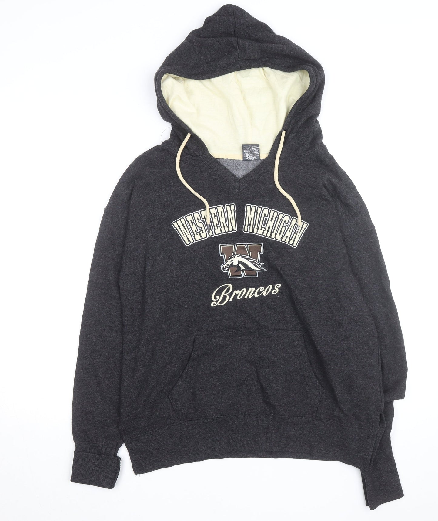 Stadium Athletics Men's Grey Pullover Hoodie M Western Michigan Broncos