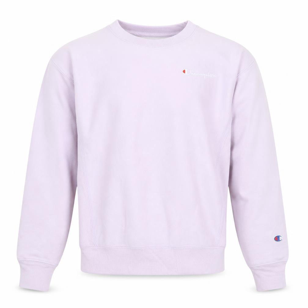 Champion Unisex Adults Purple XS Pullover Crew Neck Sweatshirt