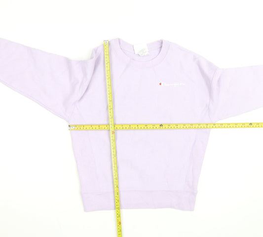 Champion Unisex Adults Purple XS Pullover Crew Neck Sweatshirt