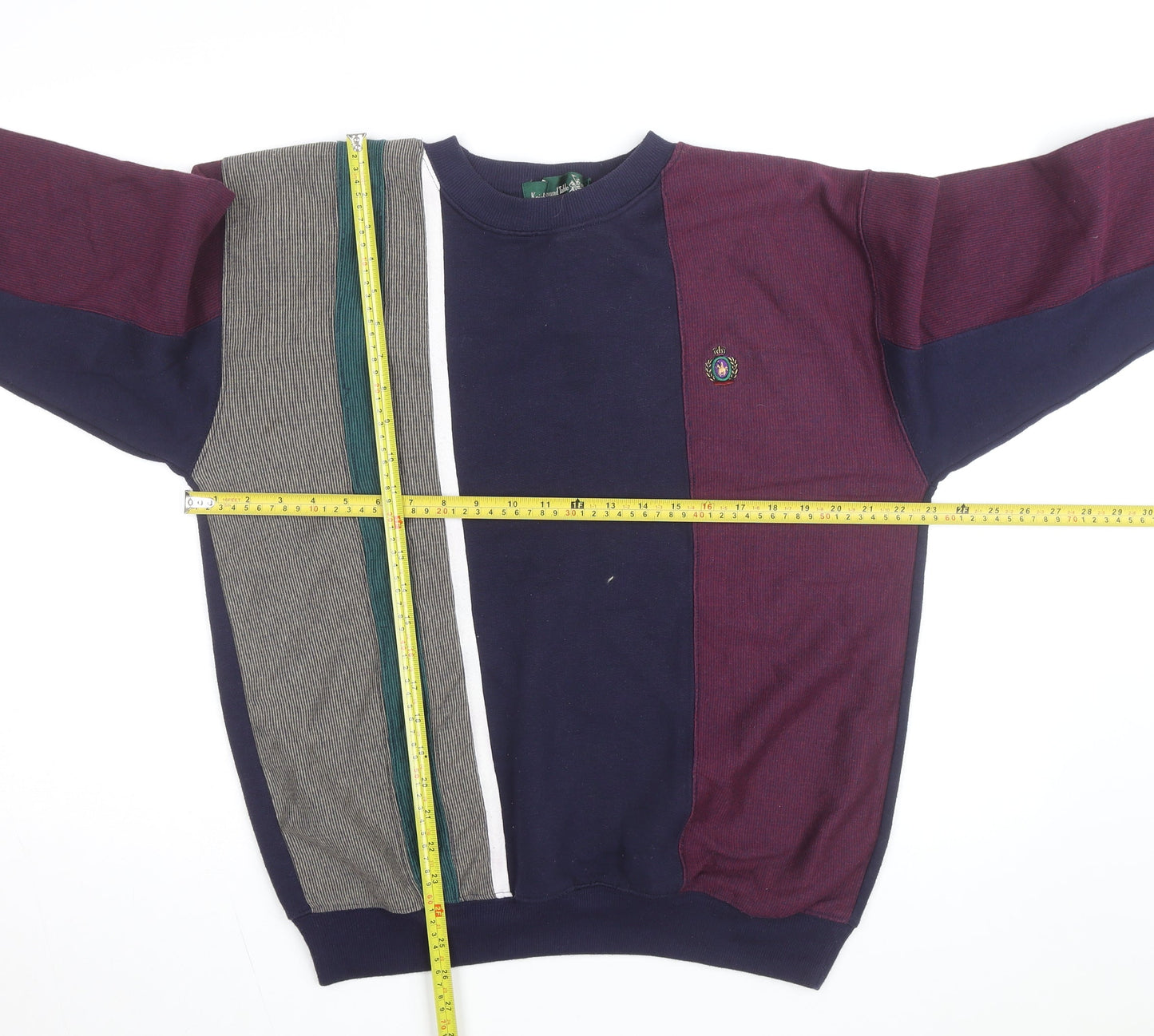 Knights of Round Table Men's Multicoloured Crew Neck Sweatshirt M Retro Style