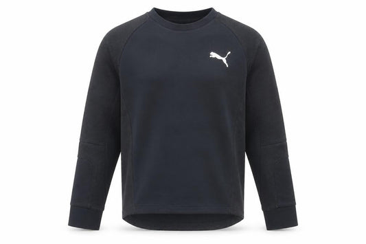 Puma Men's Black Small Crew Neck Pullover Sweatshirt