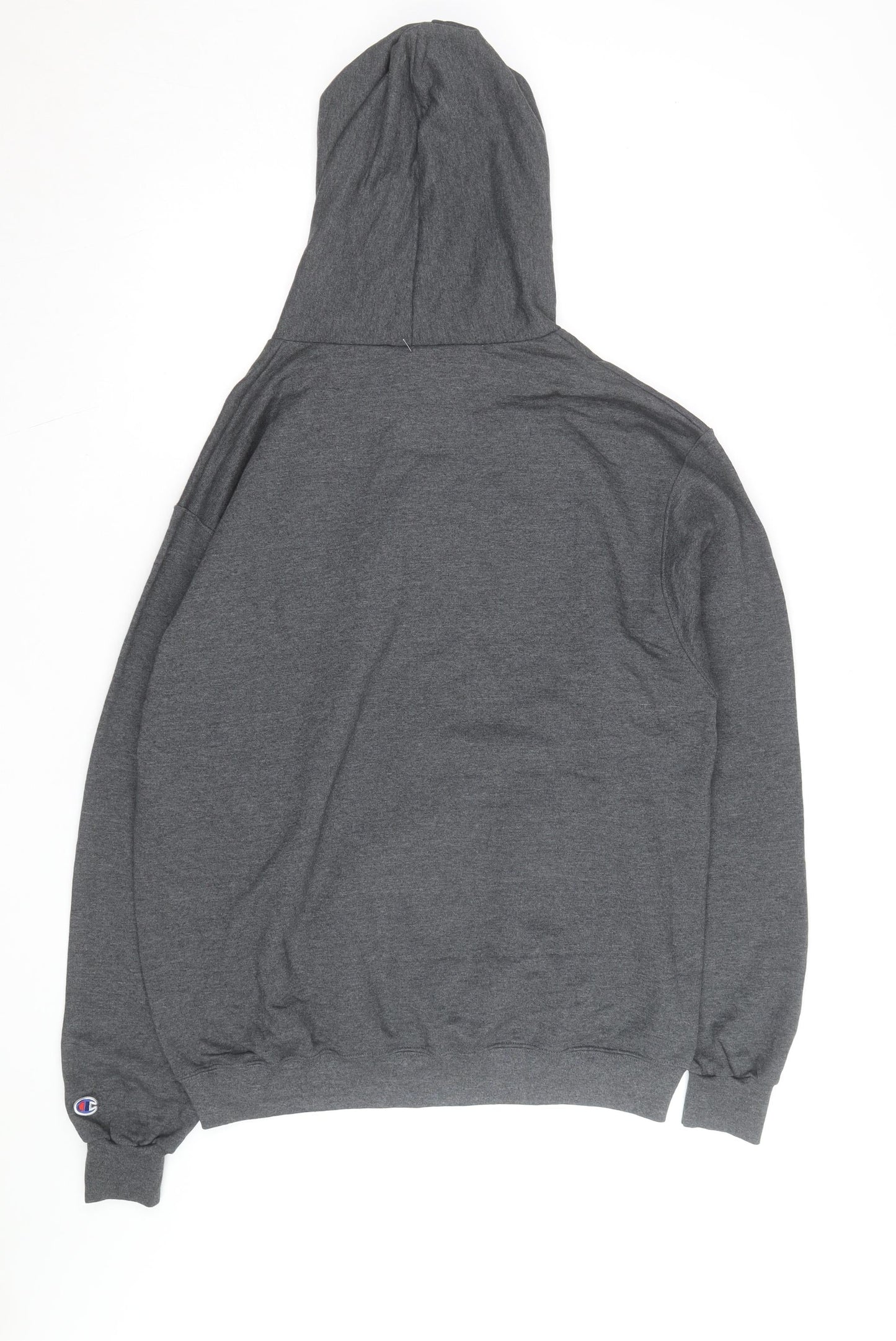 Champion Men's Grey Indiana University Pullover Hoodie Size L