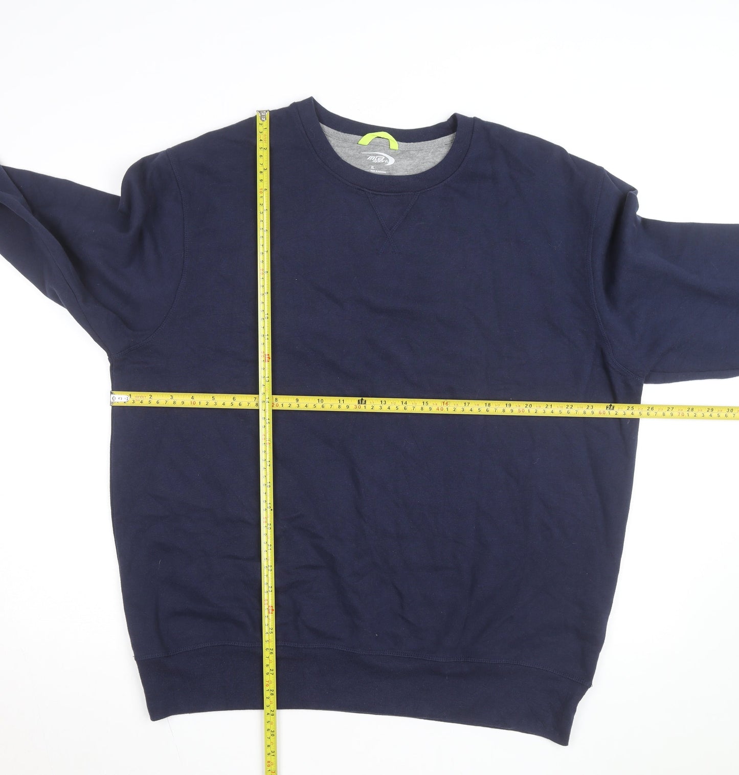 MTA Sport Men's Navy Blue XL Crew Neck Pullover Sweatshirt