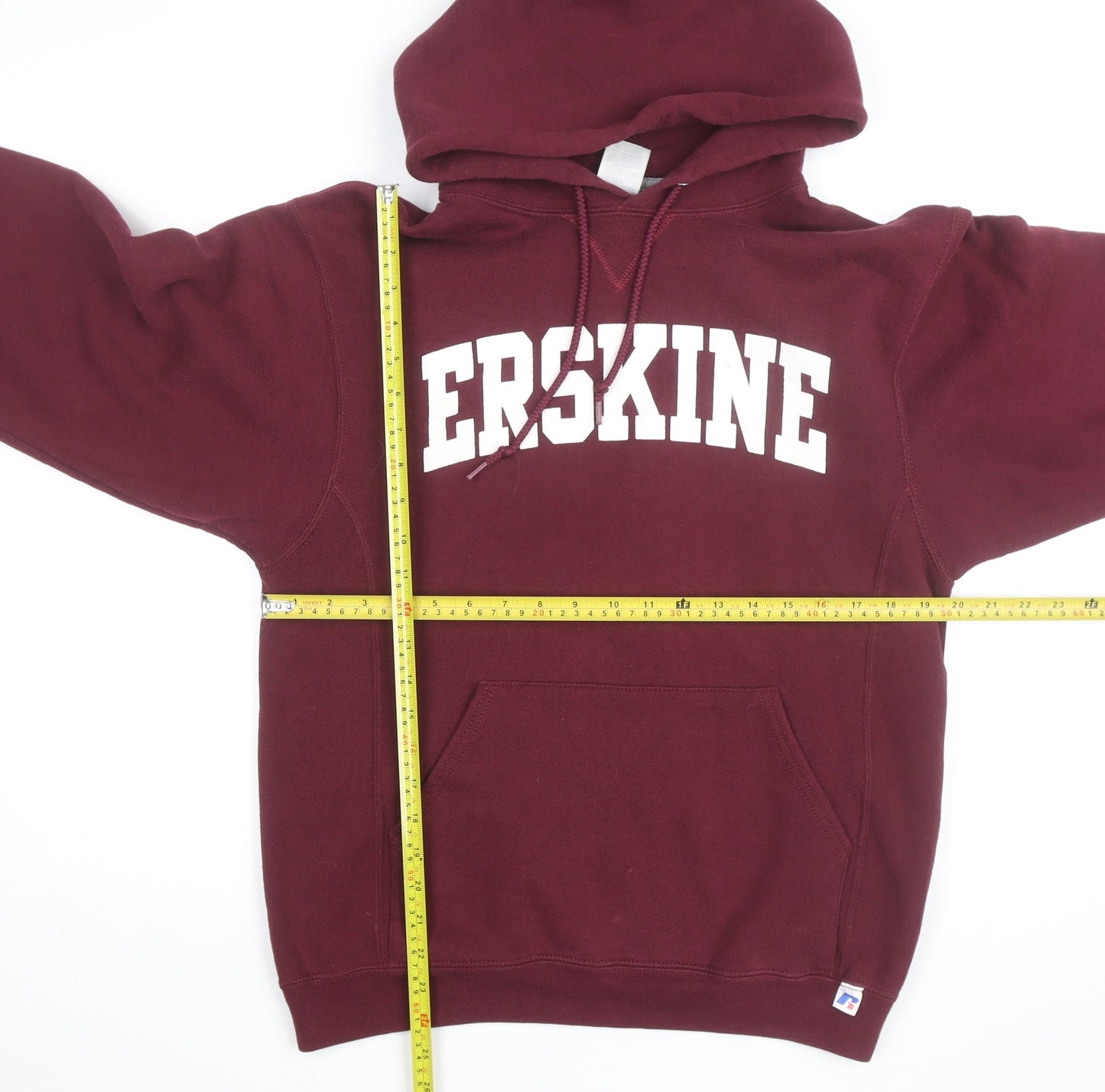 Russell Athletic Mens Red Pullover Hoodie M University Sports Fleece