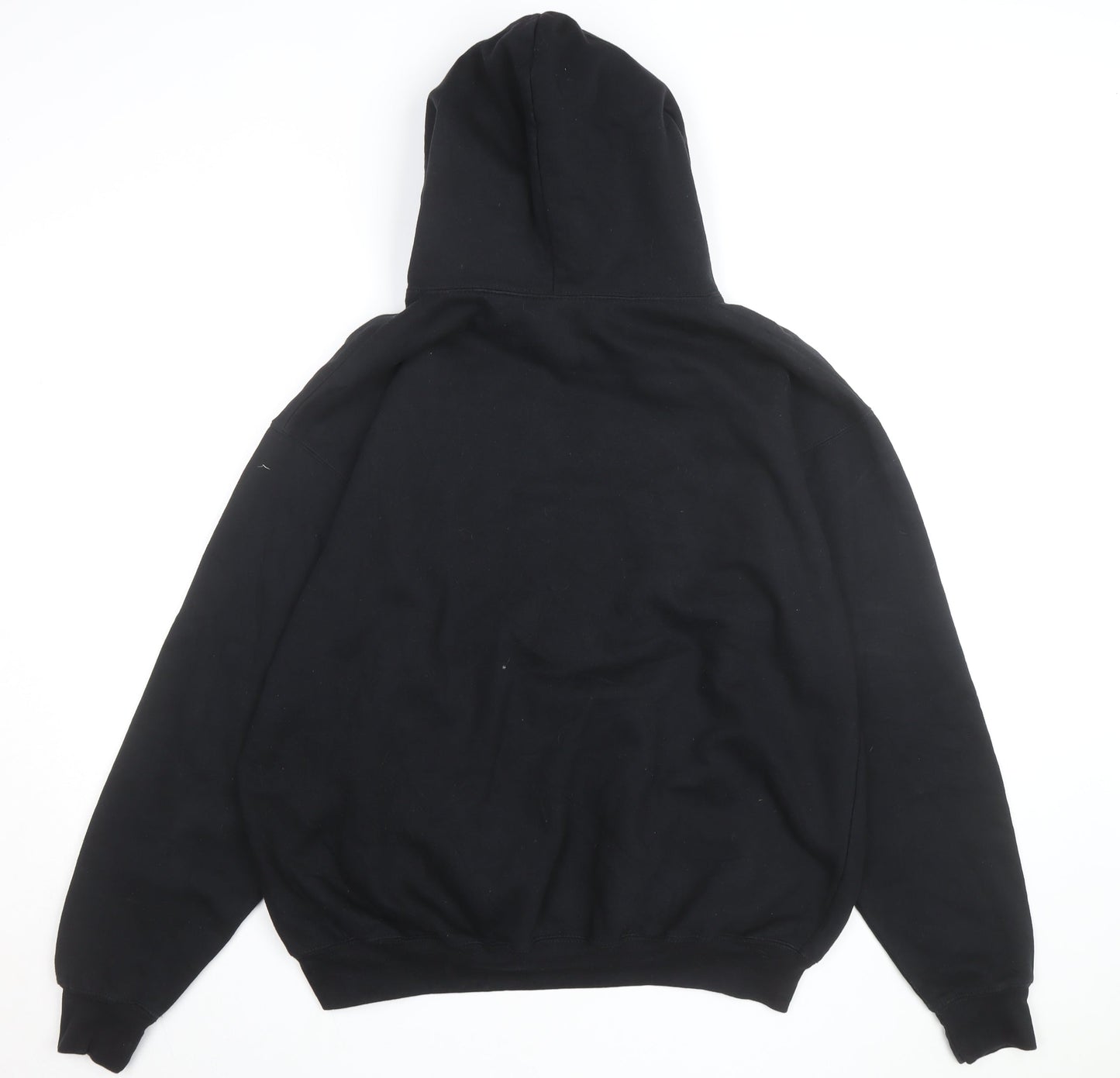 NYC Men's Black Pullover Hoodie L Embroidered New York City Sweatshirt