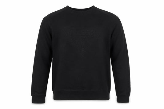 Guess Men's Black Cotton Crew Neck Pullover Sweatshirt L