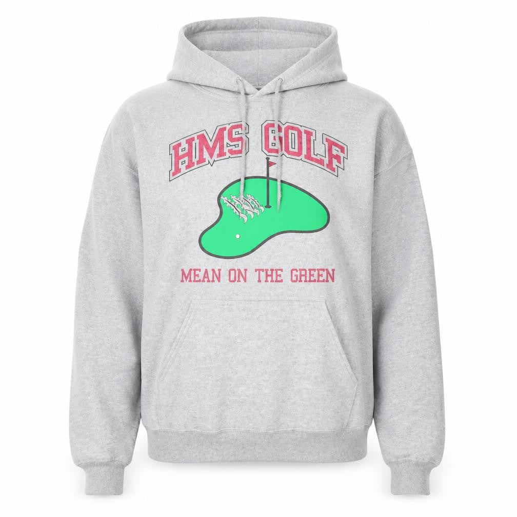 Jerzees Mens Grey Pullover Hoodie M Graphic Golf Sportswear