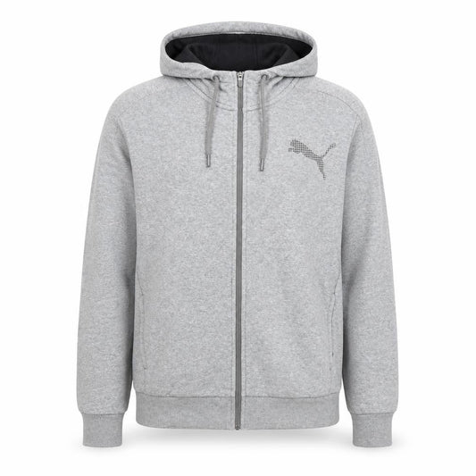 Puma Men's Grey Full Zip Hoodie Size M Regular Fit